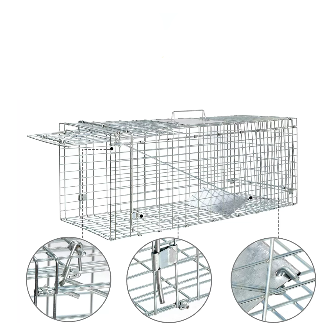 Trampa Tomahawk plegable para fauna 36x34x94 cm - Imagen 3