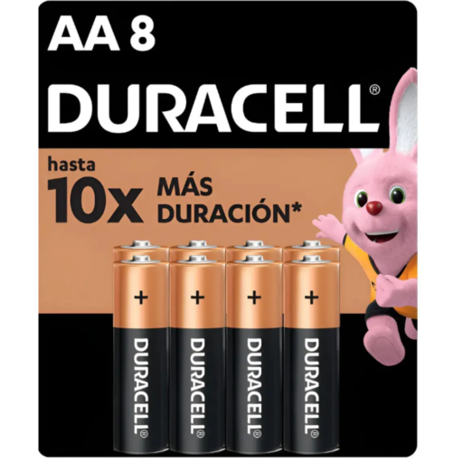 Pack 8 pilas AA Duracel