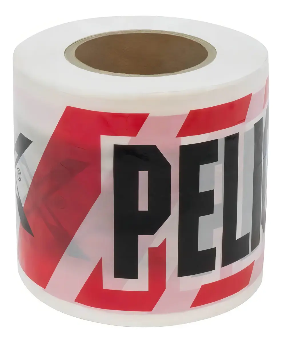 Cinta de Peligro Polipropileno 15cm x 350m | Señalización de Áreas de Riesgo para Terreno y Obras - Imagen 2